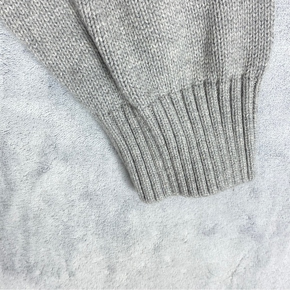 Dockers Color Block Sweater Cotton Sz XL Crew Neck Grey Blue - Picture 5 of 9